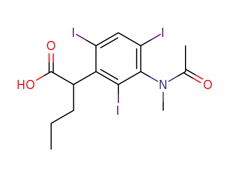 2-[3-(N-メチルアセチルアミノ)-2,4,6-トリヨードフェニル]吉草酸