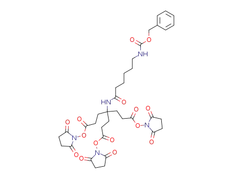 4-(6-benzyloxycarbonylamino-hexanoylamino)-4-[2-(2,5-dioxo-pyrrolidin-1-yloxycarbonyl)-ethyl]-heptanedioic acid bis-(2,5-dioxo-pyrrolidin-1-yl) ester