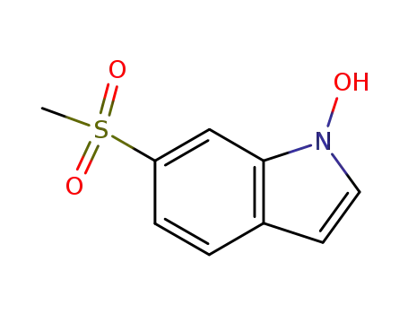 Molecular Structure of 170492-47-4 (1-HYDROXY-6-(METHYLSULFONYL)INDOLE)