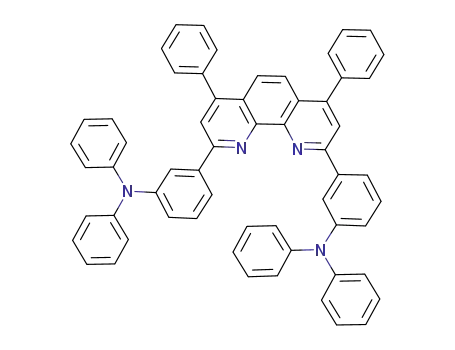 Molecular Structure of 1009362-86-0 (3,3'-(4,7-diphenyl-1,10-phenanthroline-2,9-diyl)bis(N,N-diphenylaniline))