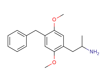 Molecular Structure of 125903-73-3 (1-(4-benzyl-2,5-dimethoxyphenyl)-2-aminopropane)