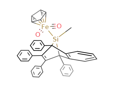 (1,4,5,6-tetraphenyl-2,3-benzo-7-methyl-7-silanorbornadienyl)cyclopentadienyldicarbonyliron