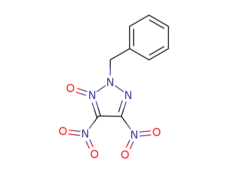 Molecular Structure of 277758-80-2 (2H-1,2,3-Triazole, 4,5-dinitro-2-(phenylmethyl)-, 1-oxide)