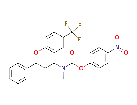 p-nitrophenyl N-methyl-3-(p-trifluoromethylphenoxy)-3-phenylpropylamine-N-carboxylate