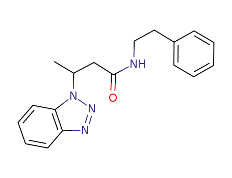 3-(1H-benzo[d][1,2,3]triazol-1-yl)-N-phenethylbutanamide