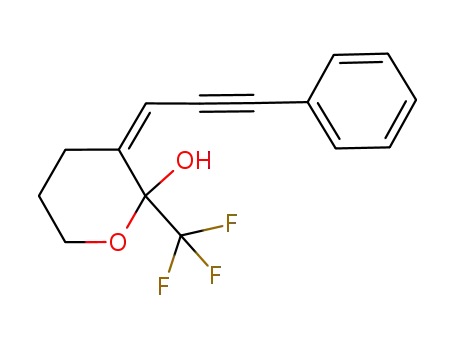 (Z)-3-(3-PHENYLPROP-2-YNYLIDENE)-2-(TRIFLUOROMETHYL)TETRAHYDRO-2H-PYRAN-2-OL