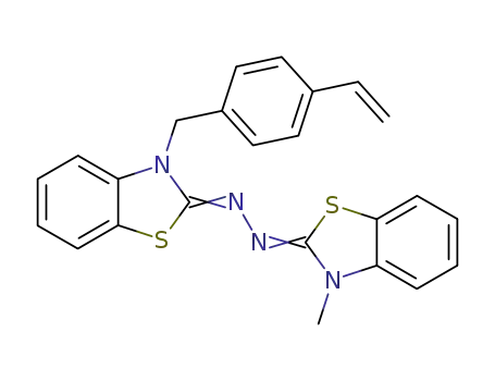 2(3H)-Benzothiazolone, 3-[(4-ethenylphenyl)methyl]-,
(3-methyl-2(3H)-benzothiazolylidene)hydrazone