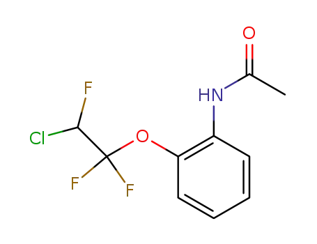 Molecular Structure of 3914-14-5 (Acetamide, N-[2-(2-chloro-1,1,2-trifluoroethoxy)phenyl]-)