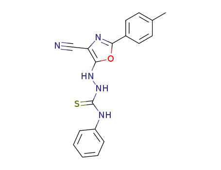 Hydrazinecarbothioamide,
2-[4-cyano-2-(4-methylphenyl)-5-oxazolyl]-N-phenyl-