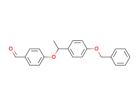 Benzaldehyde, 4-[1-[4-(phenylmethoxy)phenyl]ethoxy]-