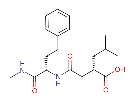 Pentanoic acid,
4-methyl-2-[2-[[(1S)-1-[(methylamino)carbonyl]-3-phenylpropyl]amino]-2-
oxoethyl]-, (2S)-