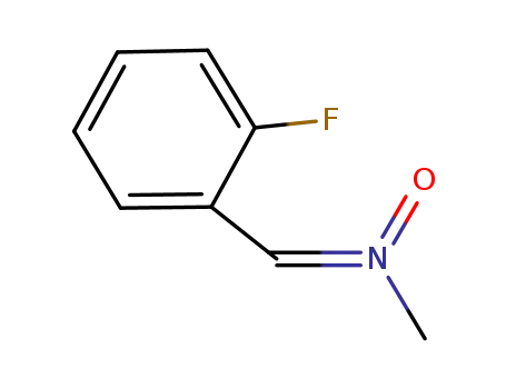 Molecular Structure of 578740-19-9 (Methanamine, N-[(2-fluorophenyl)methylene]-, N-oxide (9CI))