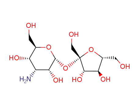 Molecular Structure of 121784-13-2 (3-amino-3-deoxy-α-D-allopyranosyl-β-D-fructofuranoside)