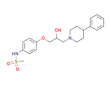 N-(4-(2-Hydroxy-3-(4-phenyl-1-piperidinyl)propoxy)phenyl)methanesulfonamide