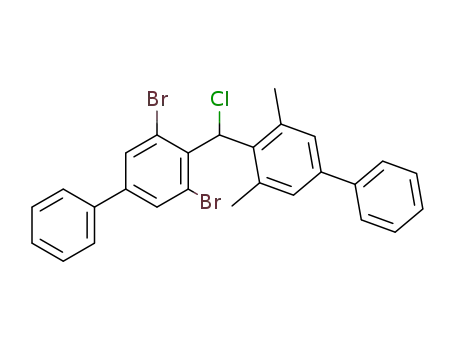 (2,6-dibromo-4-phenylphenyl)(2,6-dimethyl-4-phenylphenyl)chloromethane