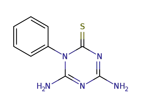 Molecular Structure of 4772-33-2 (1,3,5-Triazine-2(1H)-thione, 4,6-diamino-1-phenyl-)
