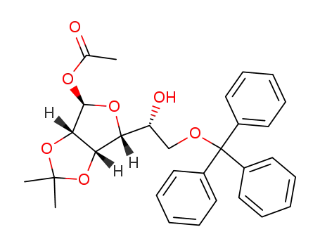 1-O-acetyl-2,3-O-isopropylidene-6-O-trityl-α-D-mannofuranose