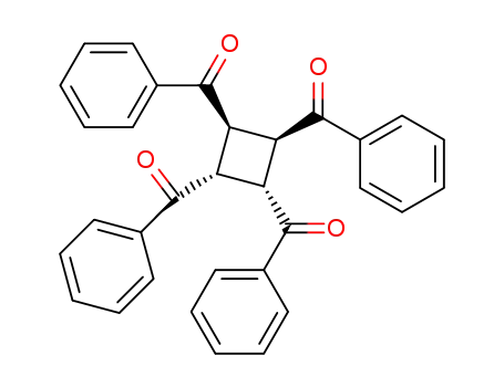 Molecular Structure of 74978-29-3 (1α,2α,3α,4β-Tetrabenzoylcyclobutane)