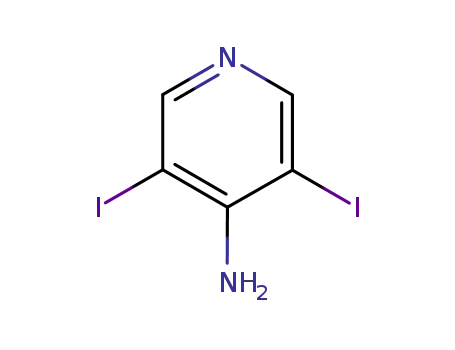 Molecular Structure of 98136-86-8 (4-Amino-3,5-diiodopyridine)