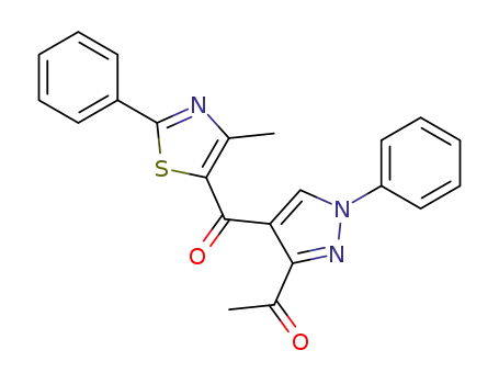 Ethanone,
1-[4-[(4-methyl-2-phenyl-5-thiazolyl)carbonyl]-1-phenyl-1H-pyrazol-3-yl]-