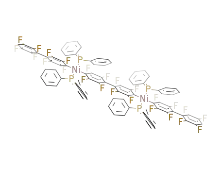 {Ni(PCH<sub>3</sub>(C<sub>6</sub>H<sub>5</sub>)2)2}2(C<sub>6</sub>F<sub>4</sub>C<sub>6</sub>F<sub>4</sub>)(C<sub>6</sub>F<sub>4</sub>C<sub>6</sub>F<sub>4</sub>H)2