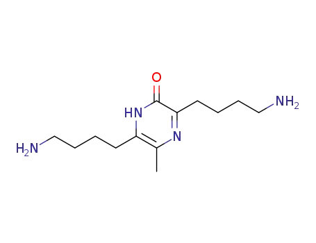 2(1H)-Pyrazinone, 3,6-bis(4-aminobutyl)-5-methyl-