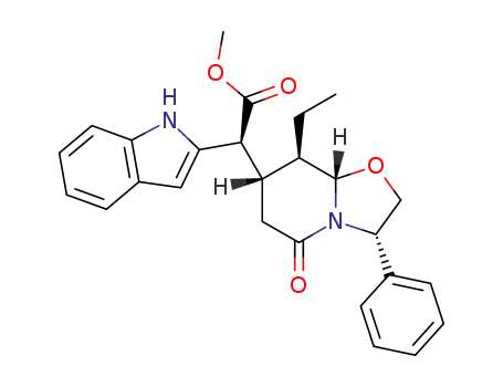 methyl (3S,7S,8R,8aS)-8-ethyl-α-(2-indolyl)-5-oxo-3-phenyl-2,3,6,7,8,8a-hexahydro-5H-oxazolo[3,2-a]pyridine-7-acetate