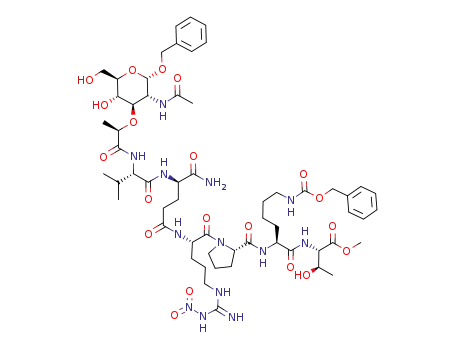 1-O-Bn-Mur(Ac)-Val-D-Glu(Arg(NO<sub>2</sub>)-Pro-Lys(Z)-Thr-OMe)-NH<sub>2</sub>