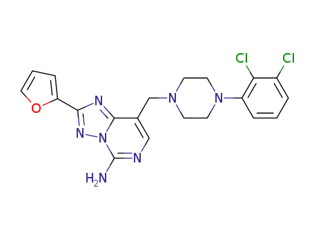 5-Amino-8-[4-(2,3-dichlorophenyl)piperazin-1-ylmethyl]-2-(2-furyl)[1,2,4]triazolo[1,5-c]pyrimidine