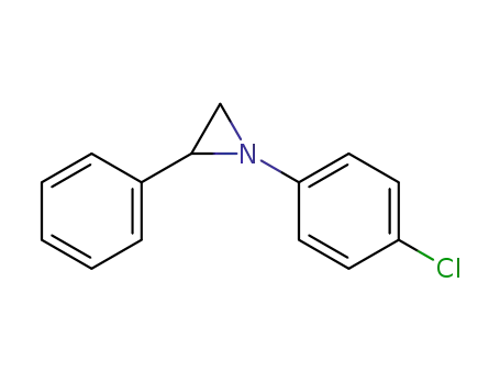 Molecular Structure of 64222-63-5 (Aziridine, 1-(4-chlorophenyl)-2-phenyl-)