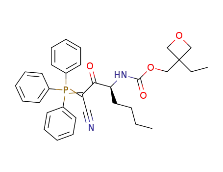 (3-ethyloxetan-3-yl)methyl (1S)-1-[cyano(triphenylphosphoranylidene)acetyl]pentylcarbamate