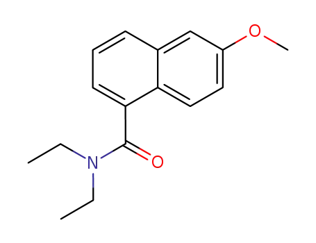 Molecular Structure of 114326-25-9 (N,N-diethyl-6-methoxynaphthalene-1-carboxamide)
