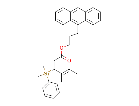 (E)-(R)-3-(Dimethyl-phenyl-silanyl)-4-methyl-hex-4-enoic acid 3-anthracen-9-yl-propyl ester