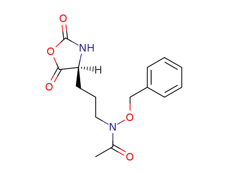 Acetamide, N-[3-(2,5-dioxo-4-oxazolidinyl)propyl]-N-(phenylmethoxy)-,
(S)-