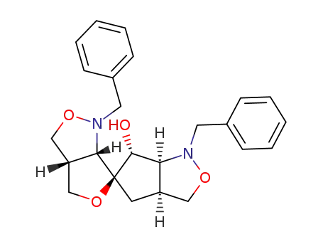 (3aR,3'aS,6S,6'R,6aS,6'aS)-1,1'-dibenzyl-6'-hydroxy-spiro[tetrahydrofurano[3,4-c]isoxazole-6,5'-cyclopent[c]isoxazole]