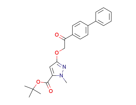 5-(2-biphenyl-4-yl-2-oxoethoxy)-2-methyl-2H-pyrazole-3-carboxylic acid tert-butyl ester