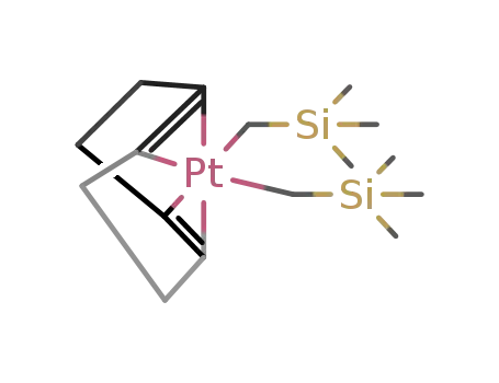 Molecular Structure of 36223-69-5 (cis-bis{(trimethylsilyl)methyl}(1,5-cyclooctadiene)platinum(II))