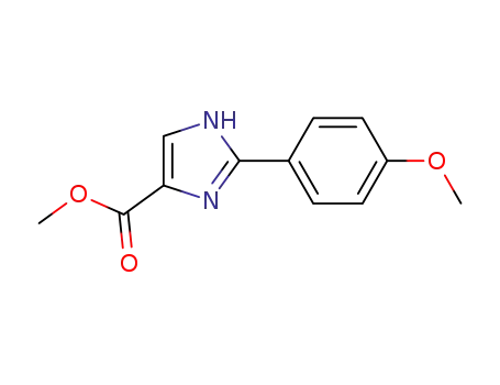 Molecular Structure of 102151-70-2 (methyl 2-(4-methoxyphenyl)imidazole-5-carboxylate)