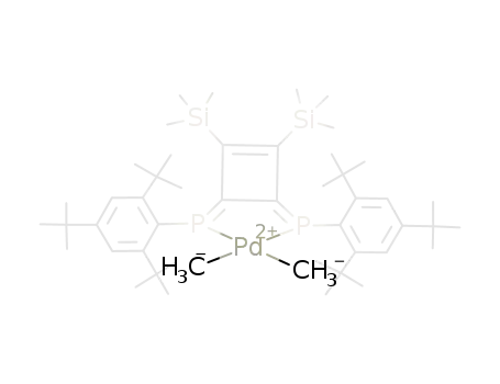 {[1,2-(Me<sub>3</sub>Si)2-3,4-(2,4,6-tBuC<sub>6</sub>H<sub>2</sub>)P=]cyclobutene}PdMe<sub>2</sub>