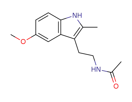 Molecular Structure of 68935-42-2 (N-[2-(5-Methoxy-2-methyl-1H-indol-3-yl)ethyl]acetamide)