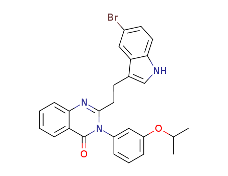 2-[2-(5-BROMO-1H-INDOL-3-YL)ETHYL]-3-[3-(1-METHYLETHOXY)PHENYL]-4-(3H)-QUINAZOLINONE