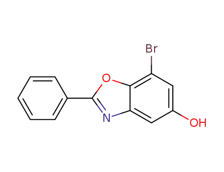 Molecular Structure of 440122-89-4 (7-Bromo-2-phenyl-benzooxazol-5-ol)