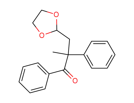 1-Propanone, 3-(1,3-dioxolan-2-yl)-2-methyl-1,2-diphenyl-