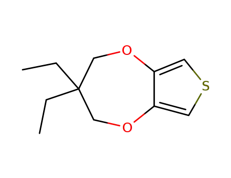 Molecular Structure of 259139-19-0 (3,4-(2',2'-DIETHYLPROPYLENE)DIOXYTHIOPHENE, 97%)