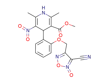 4-[2-(4-cyano-5-oxy-furazan-3-ylmethoxy)-phenyl]-2,6-dimethyl-5-nitro-1,4-dihydro-pyridine-3-carboxylic acid methyl ester