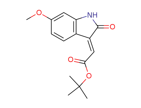 tert-butyl (2E)-(6-methoxy-2-oxo-1,2-dihydro-3H-indol-3-ylidene)acetate