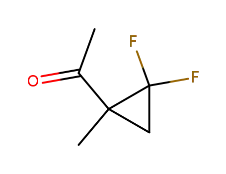 Molecular Structure of 128073-32-5 (Ethanone, 1-(2,2-difluoro-1-methylcyclopropyl)- (9CI))