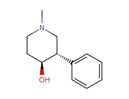 Molecular Structure of 69527-80-6 (4-Piperidinol, 1-methyl-3-phenyl-, trans-)