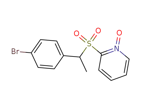 Molecular Structure of 60264-08-6 (Pyridine, 2-[[1-(4-bromophenyl)ethyl]sulfonyl]-, 1-oxide)