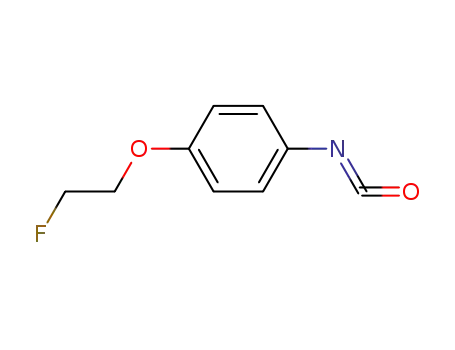 Molecular Structure of 915287-80-8 (4-(2-fluoro-ethoxy)-phenylisocyanate)